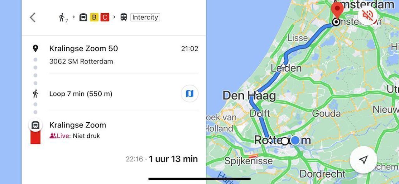 Google Maps toont interessante stats over Nederland