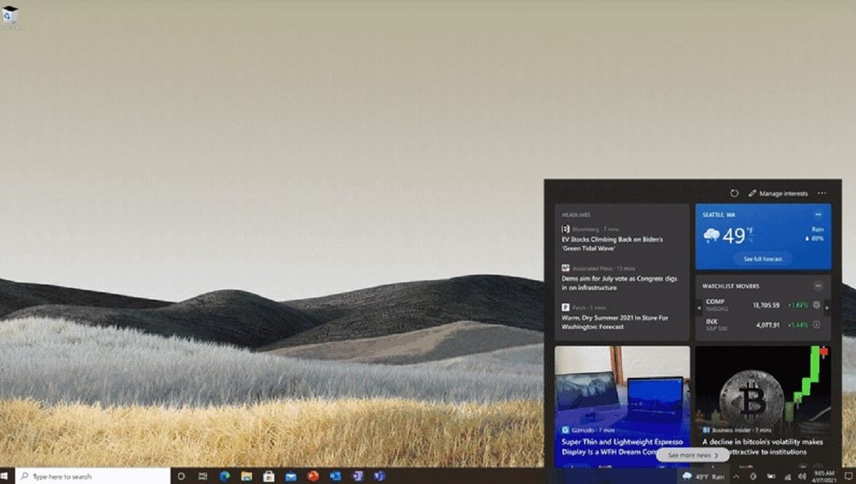 Windows 10 komt met een handige nieuwe widget