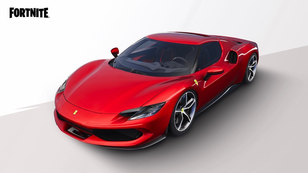 Nieuwste Ferrari nu te rijden in Fortnite!