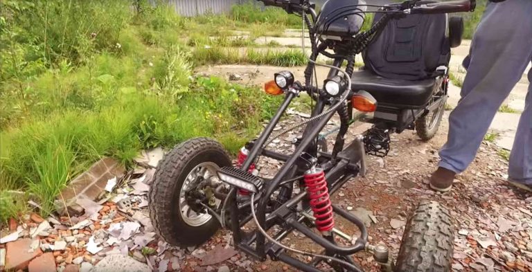 Rus knutselt ongekend brutalsky e-bike
