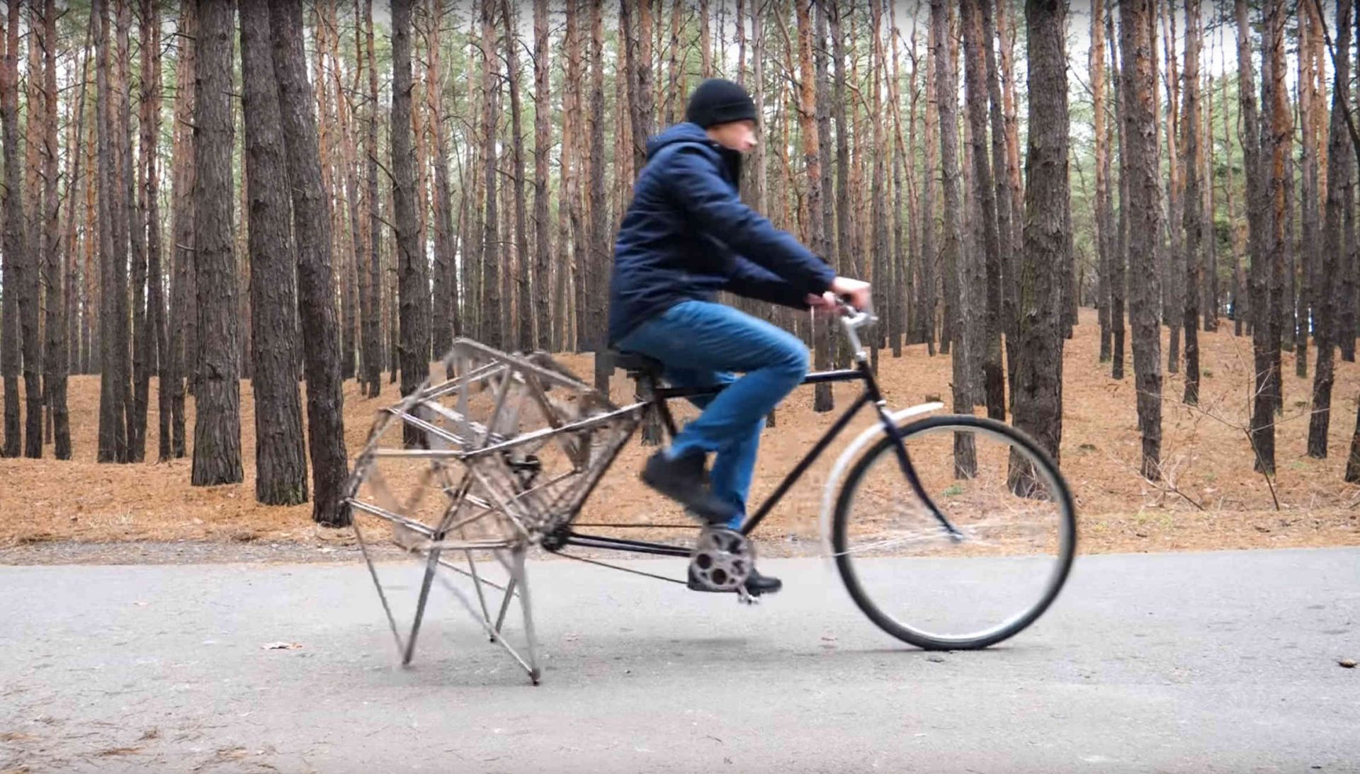 versus Dankbaar noot Lopende fiets: achterwiel vervangen door poten - Apparata